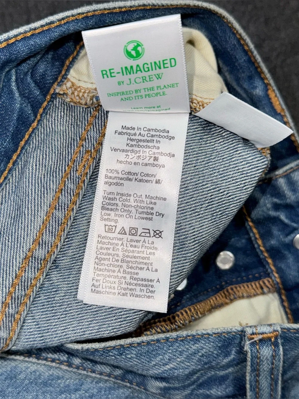 J.Crew Premium Edition High Rise Straight Leg Jeans Women’s 29 Button Fly BT081